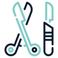 Scalpel and Forceps Icon illustration, for web, app, infographic, etc vector