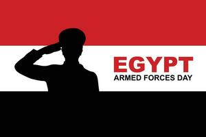 Egypt Armed Forces Day background. vector