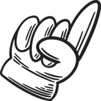 basketbal sport doodles hand- pictogrammen wijnoogst png