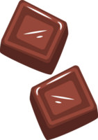 chocolate sqaure doce sobremesa fresco desenho animado adesivo png