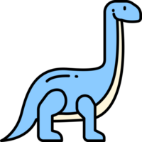 Facile lumière bleu dinosaures coloré Icônes coloré png