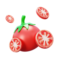 fresco tomates 3d ilustração isolado ou 3d orgânico vegetal tomates ícone ou 3d tomates png