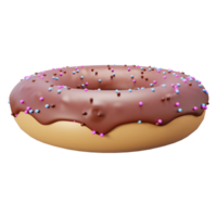 delicioso rosquinha 3d render ícone ou 3d rosquinha ícone isolado ou 3d render do saboroso rosquinha ícone png