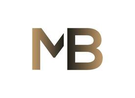 Logo design to mb vector