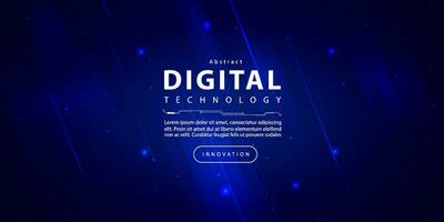 Digital technology speed connect blue background, cyber nano information, abstract polygon communication, innovation future tech data, internet network connection, Ai big data, line dot illustration vector
