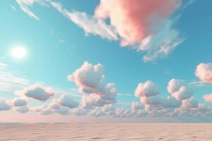 3D Render Beachscape Background photo