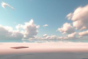 3D Render Beachscape Background photo