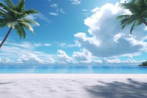 3D Render Beachscape Background photo
