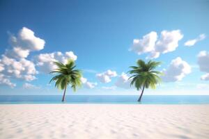 3D Render Beachscape Background photo