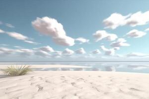 3D Render Beachscape Background photo