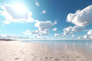3D Render Beachscape Background photo