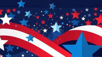 4th of July Minimalist Background photo