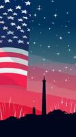 4th of July Minimalist Background photo