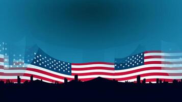 4th of July Minimalist Background photo