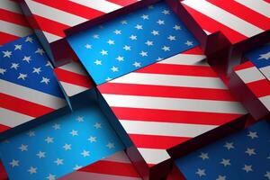 4th of July Minimalist Background photo