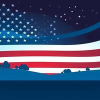 4th of July Minimalist Background photo