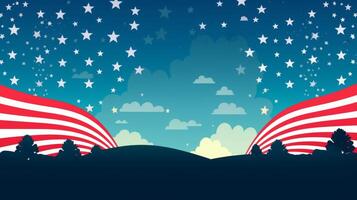 4th of July Minimalist Background photo