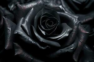 negro rosas textura antecedentes generativo ai foto