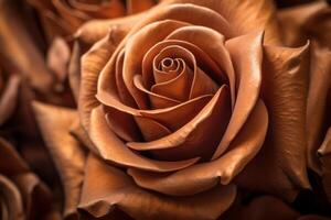 Bronze Roses Texture Background photo