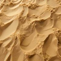 Closeup of a Sandy Texture Background Generative AI photo