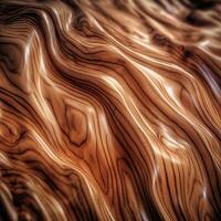 Closeup of a Smooth Wooden Texture Generative AI photo