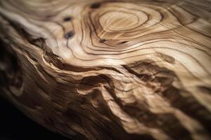 Closeup of a Smooth Wooden Texture photo