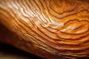 Closeup of a Smooth Wooden Texture Generative AI photo