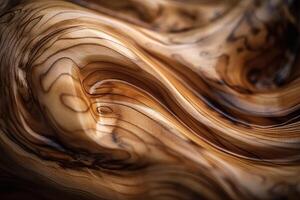 Closeup of a Smooth Wooden Texture Generative AI photo