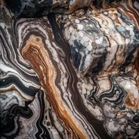 Closeup of a Unique Marble Texture Generative AI photo