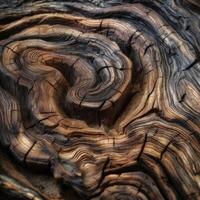 Closeup of a Unique Wooden Texture photo