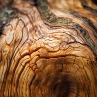 Closeup of a Unique Wooden Texture Generative AI photo