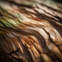 Closeup of a Unique Wooden Texture Generative AI photo