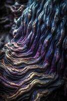 Closeup of an Alien Like Texture Generative AI photo