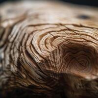 Closeup of a Unique Wooden Texture Generative AI photo