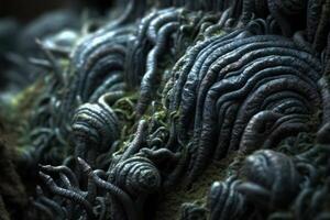 Closeup of an Alien Like Texture Generative AI photo