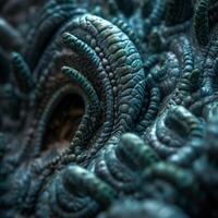 Closeup of an Alien Like Texture Generative AI photo