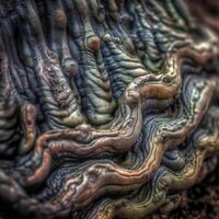 Closeup of an Alien Like Texture Generative AI photo