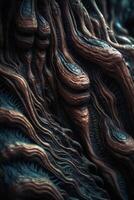 Closeup of an Alien Like Texture Generative AI photo