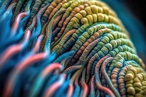 Closeup of an Alien Like Texture Generative AI photo