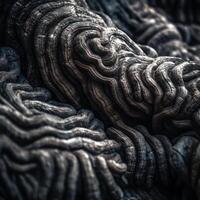 Closeup of an Alien Like Texture Generative AI photo