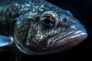 de cerca de un Oceano pescado generativo ai foto