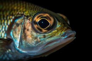 de cerca de un Oceano pescado generativo ai foto