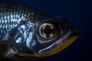 de cerca de un Oceano pescado generativo ai foto