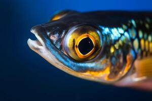 de cerca de un Oceano pescado generativo ai foto