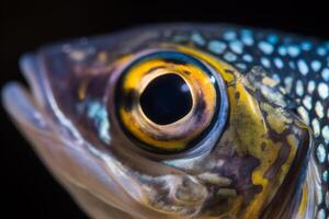 de cerca de un Oceano pescado generativo ai foto