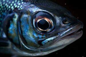 de cerca de un Oceano pescado generativo ai foto