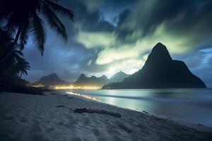 Dark Tropical Beachscape photo