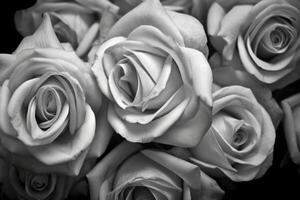 Desaturated Color Black and White Roses Texture Background photo