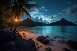 Dark Tropical Beachscape photo