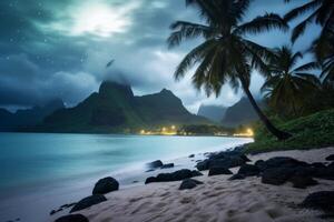 Dark Tropical Beachscape photo